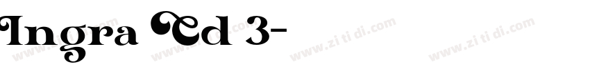 Ingra Cd 3字体转换